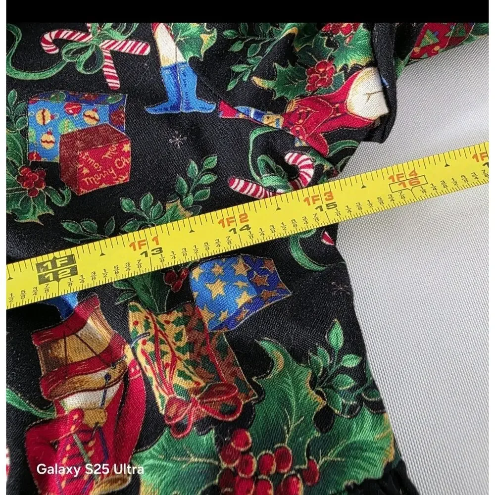 Therese Childs Christmas‎ Dress Sz 10 Xmas Design Y2k Velvet Collar Holiday